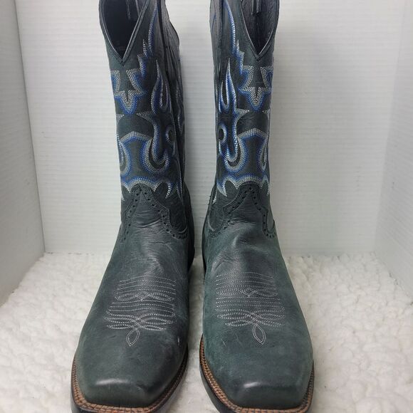 Marciante Brand Boots Men's Size 12D Gray Cowboy Wsstern Square Toe Shoes Rare G - Picture 2 of 9